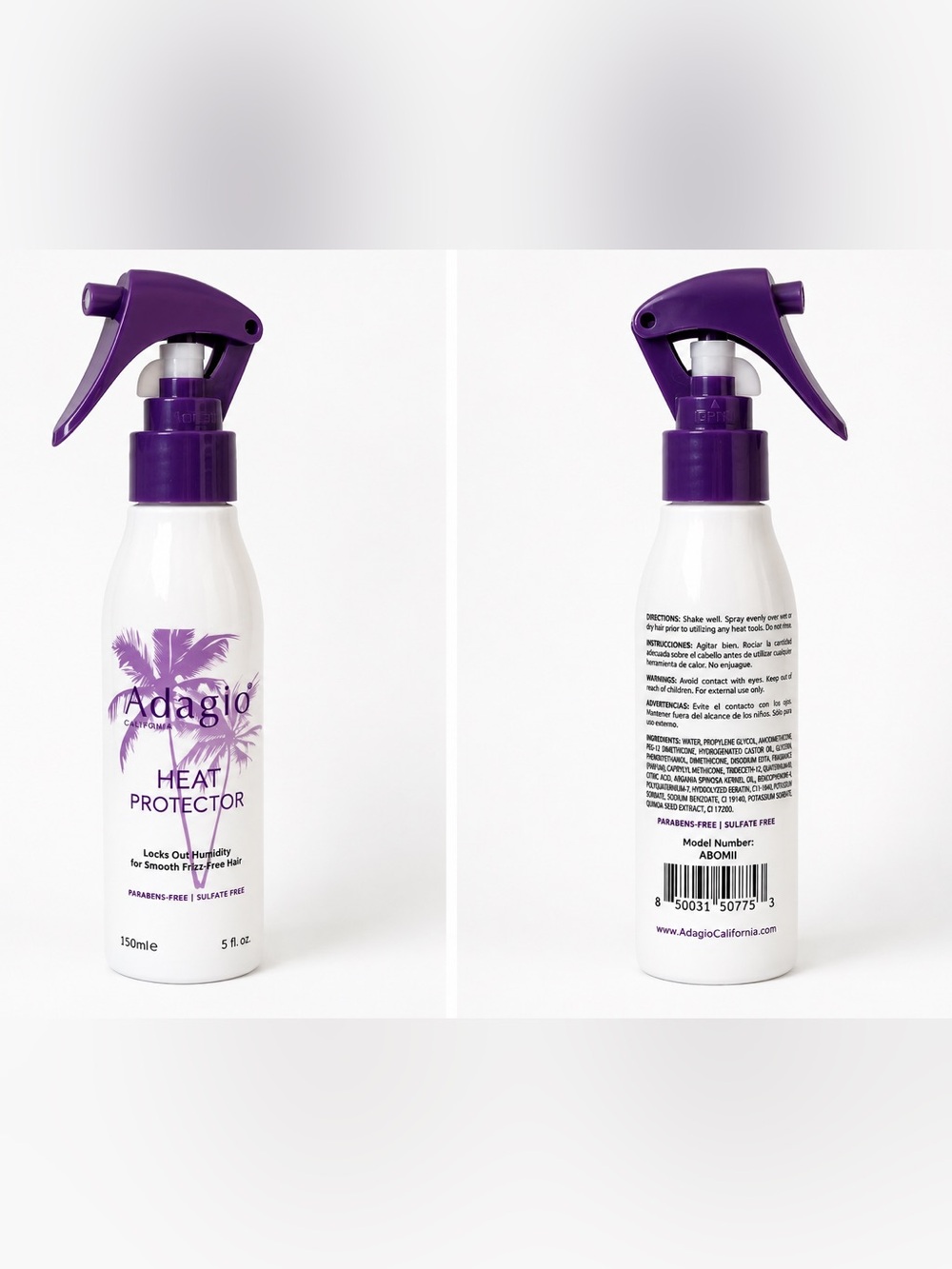 Adagio California Heat Protector Spray 150mL | New Full Size